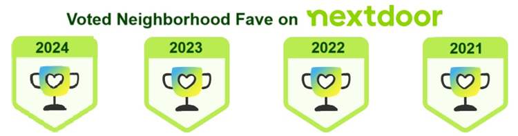 Nextdoor Neighborhood Fave 2021, 2022, 2023, 2024